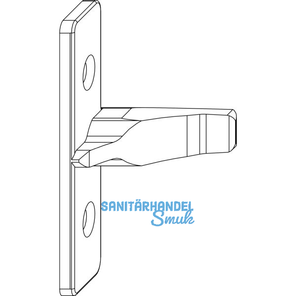 MACO Anpressverschluss Fl�gelteil 9V ohne Beschlagsnut (97529)