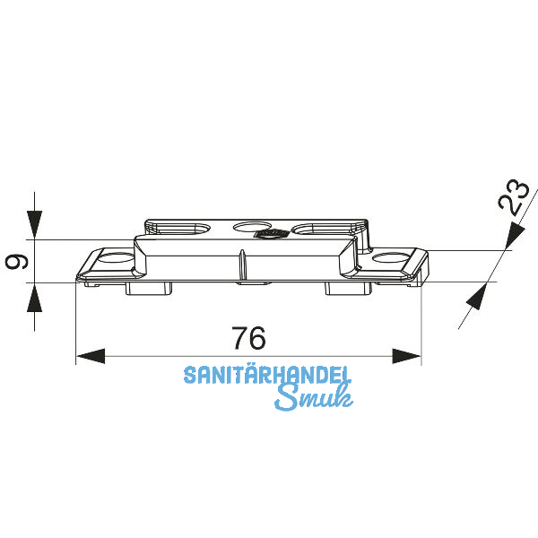 MACO Schlie�teil iS PVC 12/20-13, REHAU Geneo MD, silber (359752)