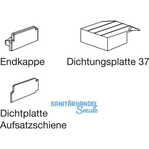 GU Timberstep 164 Zubeh�r-Beutel A zu Aufsatzschiene P1634, TS 68 mm, Schema A/C