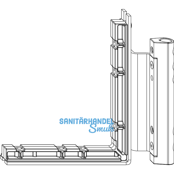 MACO Falzecklagerband MAMMUT 220 kg, 12/18- 9 mm, silber, rechts (210613)