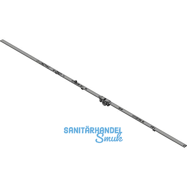 WINKHAUS Getriebe konstant GAK.1325-1, DM 15,5 mm, FFH 1075-1325 mm, silber