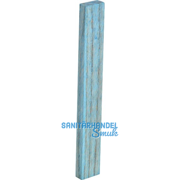 Holzklotz Esche lackiert 80 x 6 x 5 blau