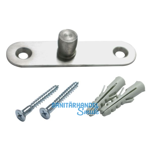 DORMA-Glas Zapfen PT 24 Universal light, � 15 mm, Edelstahl (03.623)