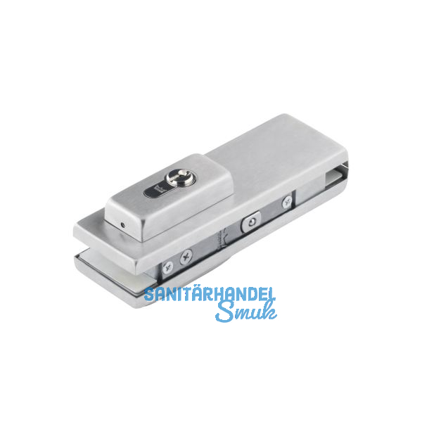 Eckschloss US 10 Universal light, PZ, Glas 10 - 12 mm, (03.608) Edelstahl