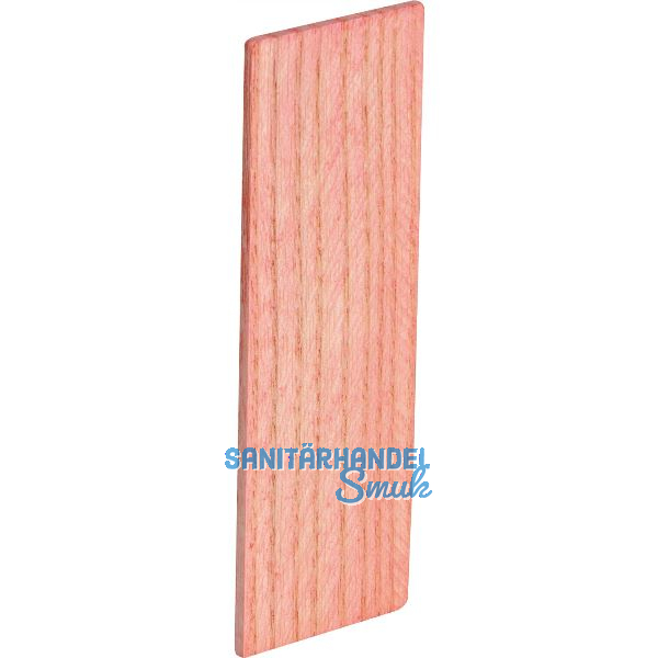 Holzklotz Esche lackiert 80 x 26 x 1,3 rot