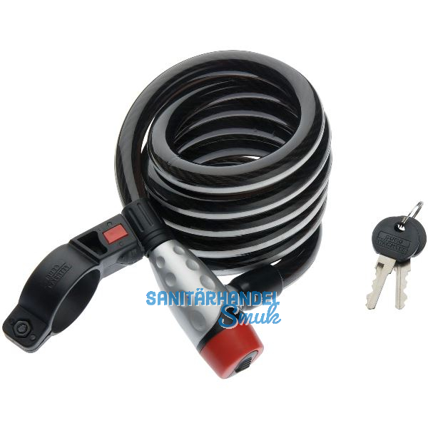 BURG-W�CHTER Spiral-Seilschloss 1650 Reflex SB, L�nge 1800 mm