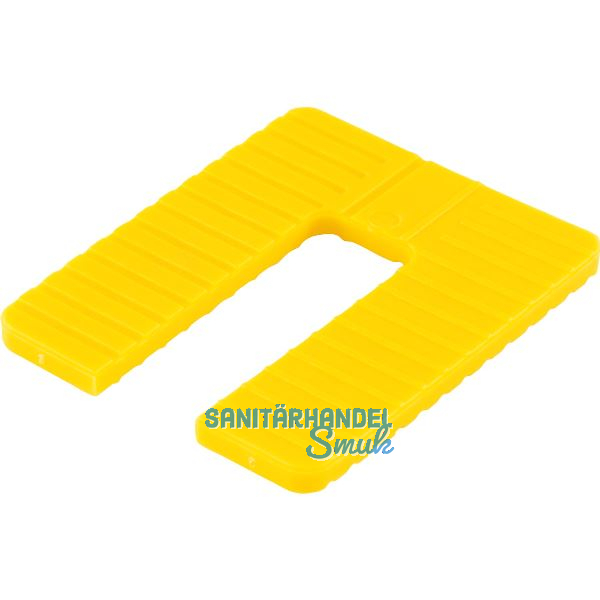 ROTO Euroklick Distanzplatte 65 x 52.5 x 4 gelb