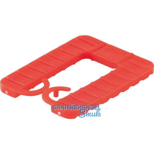 ROTO Euroklick Distanzplatte mit Sperrhaken 40 x 30 x 3 rot