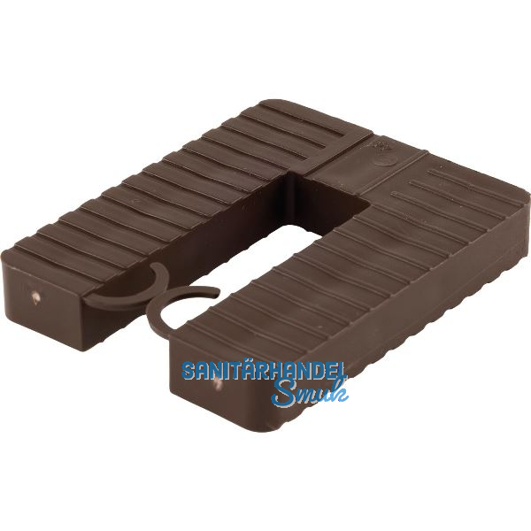 ROTO Euroklick Distanzplatte mit Sperrhaken 40 x 30 x 10 braun