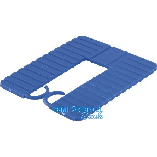 ROTO Euroklick Distanzplatte mit Sperrhaken 65 x 52.5 x 2 blau