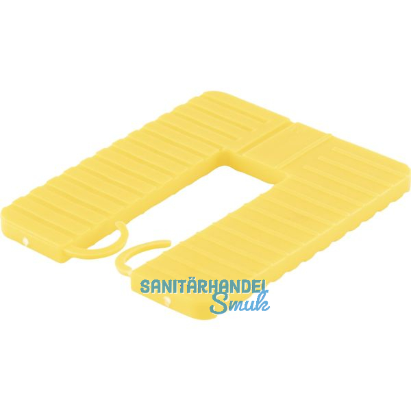 ROTO Euroklick Distanzplatte mit Sperrhaken 65 x 52.5 x 4 gelb