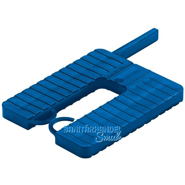 ROTO Euroklick Distanzplatte mit Sperrhaken & Montagehilfe 65 x 52.5 x 2 blau