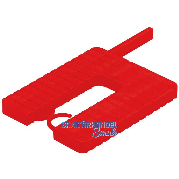 ROTO Euroklick Distanzplatte mit Sperrhaken & Montagehilfe 65 x 52.5 x 3 rot