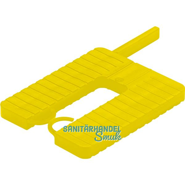 ROTO Euroklick Distanzplatte mit Sperrhaken & Montagehilfe 65 x 52.5 x 4 gelb