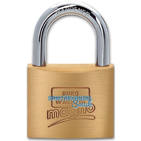BURG Vorhangschloss 400 E Magno verschiedensperrend, B�gelh�he 65mm, Breite 40mm