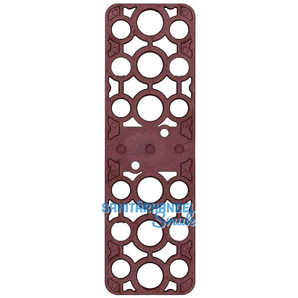 GV Unterlegplatte, 160 x 50 x 2 mm, Kunststoff rot