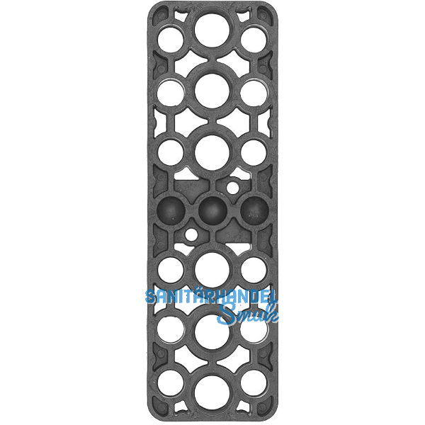 GV Unterlegplatte, 160 x 50 x 15 mm, Kunststoff grau