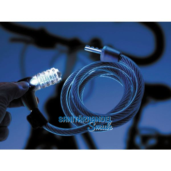 BURG-W�CHTER Spiral-Kabelschloss 230 L mit Licht SB, L�nge 1800 mm