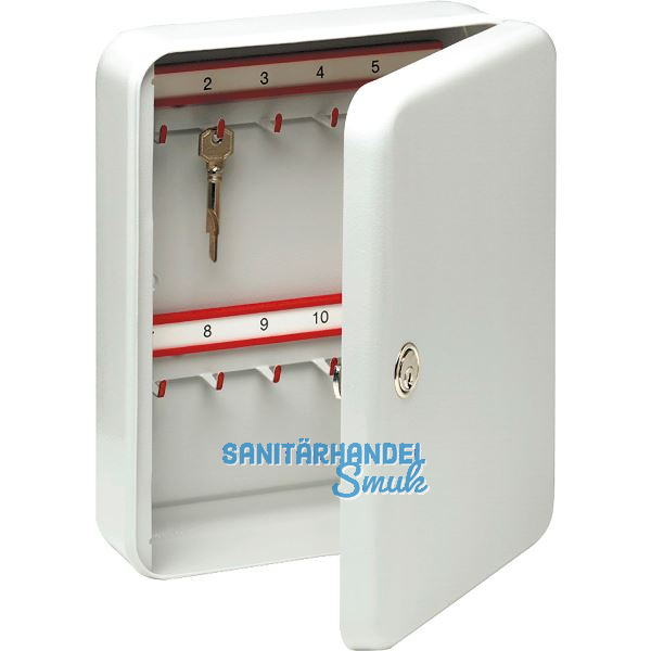 BURG-W�CHTER Schl�sselschrank City Line, mit 41 Haken, Stahl lichtgrau