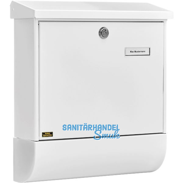 BURG Briefkasten VARIO-SET - mit Zeitungsbox, Stahl verzinkt wei�