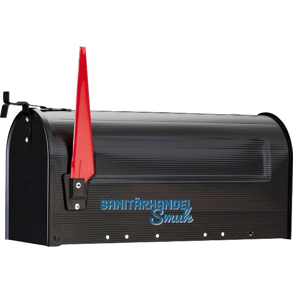 BURG St�nderbriefkasten U.S. MAILBOX, Stahlblech schwarz lackiert