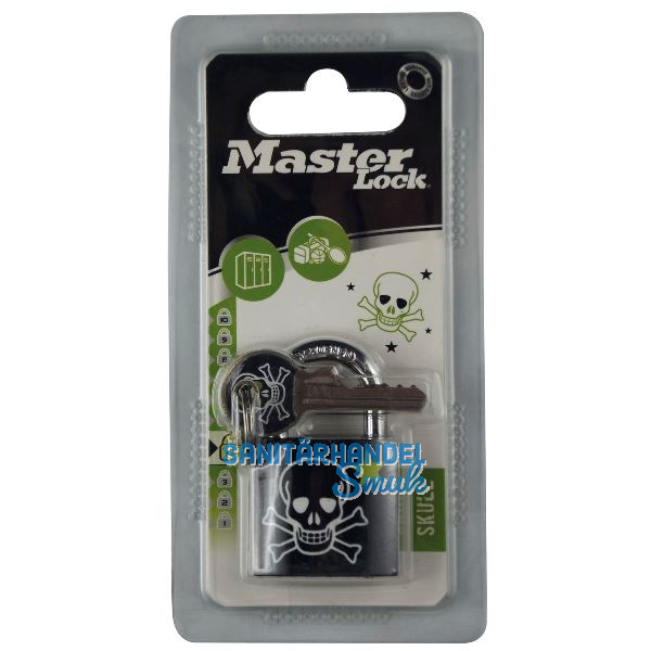 MASTER LOCK Vorhangschloss "Skull" mit Schl�ssel, Breite 30 mm, verschsp., SB