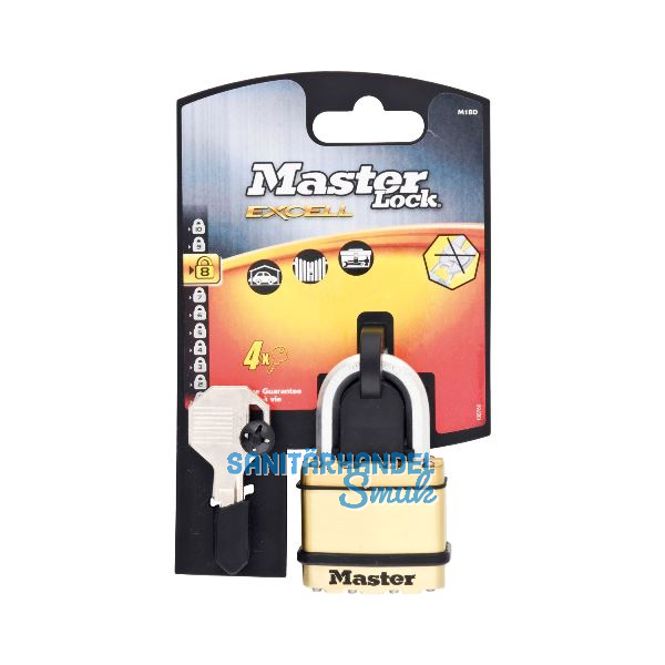 MASTER LOCK Vorhangschloss Excell M1BEURD Messing 45 mm, verschiedensperrend SB