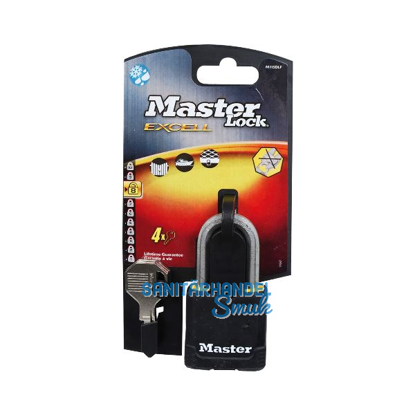 MASTER LOCK Vorhangschloss Excell M115EURDLF 49mm,Stahl m. RS,verschiedensp. SB