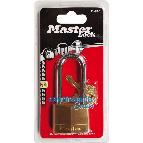MASTER LOCK Vorhangschloss 140 EURDLH Messing, Breite 40 mm, verschsp. SB