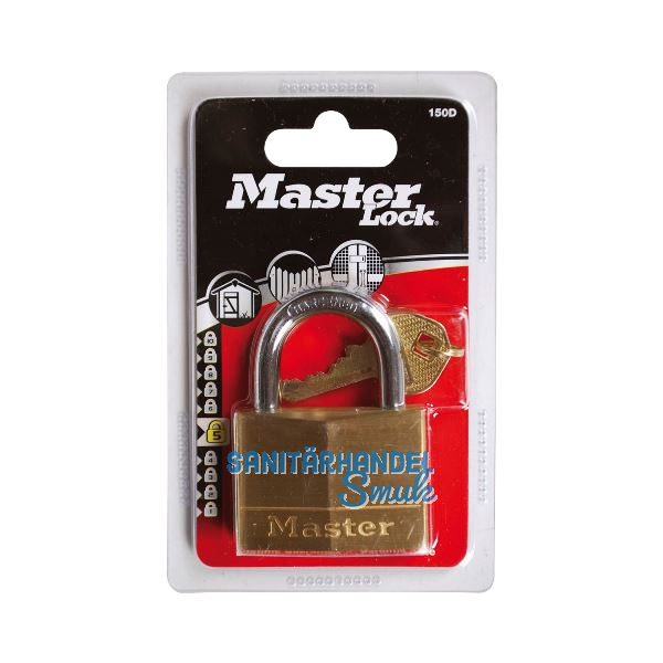 MASTER LOCK Vorhangschloss 150 EURD Messing, Breite 50 mm, verschsp. SB