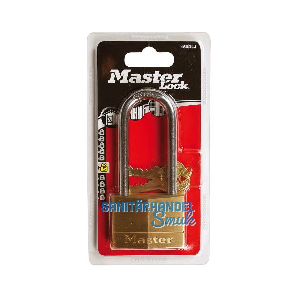 MASTER LOCK Vorhangschloss 150 EURDLJ Messing, Breite 50 mm, verschsp. SB
