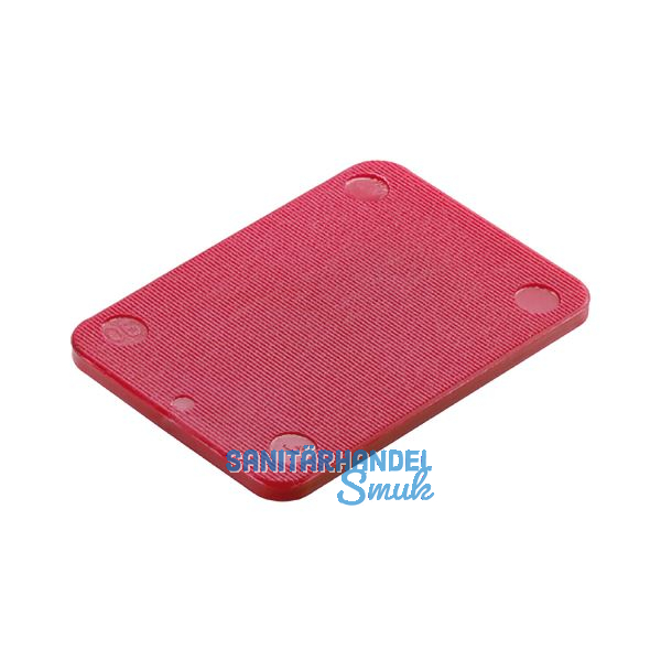 ROTO Unterlegplatte 53 x 66 x 3 aus Kunststoff rot