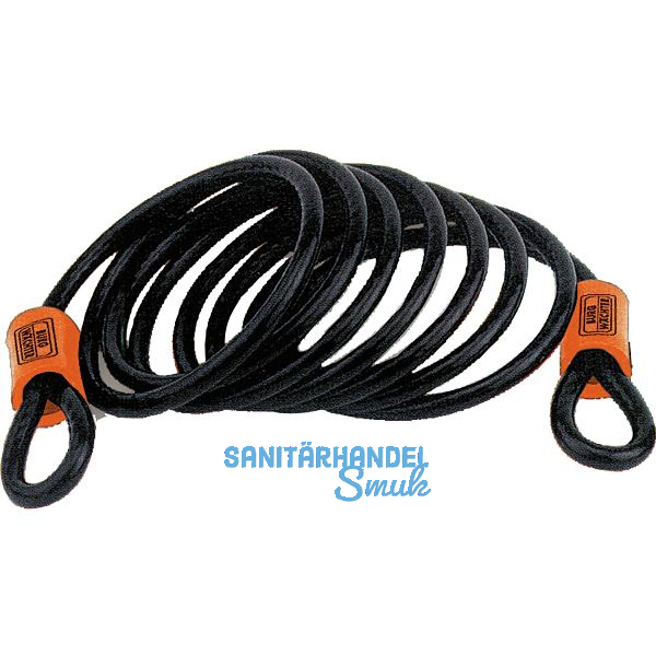 BURG-W�CHTER Sicherheitskabel/Spiralkabel mit �sen 750, L�nge 2,5 Meter