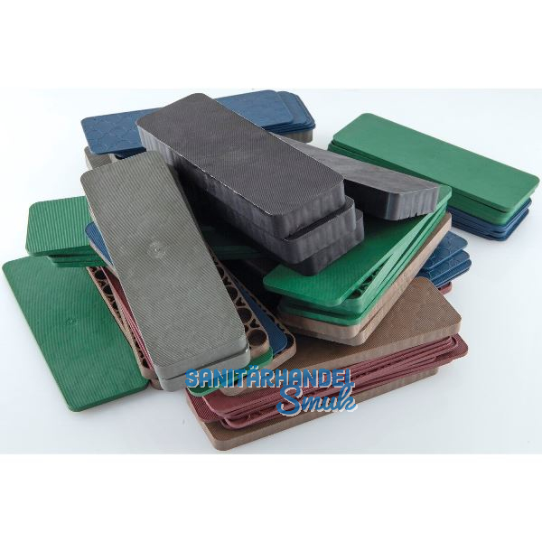 GV Beutel Unterlegplatte 180x60mm, 75 Stk. sortiert