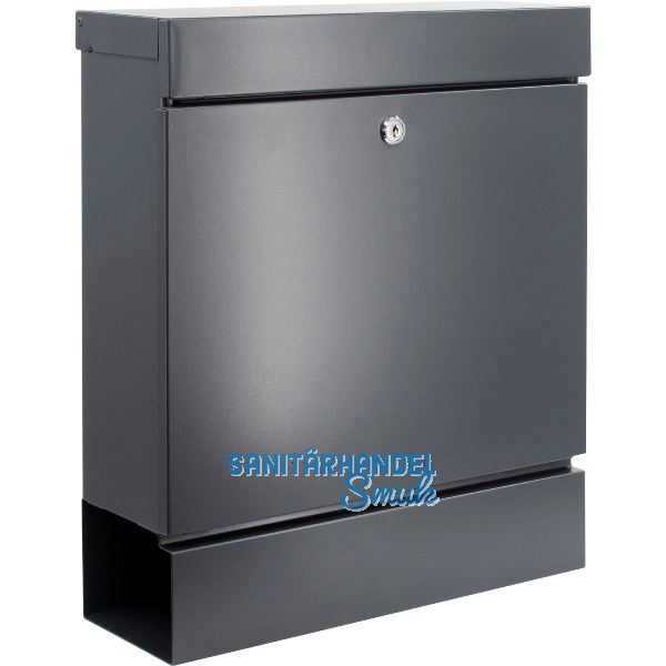 BURG Briefkasten SEATTLE mit Zeitungsbox, Stahl verzinkt anthrazit