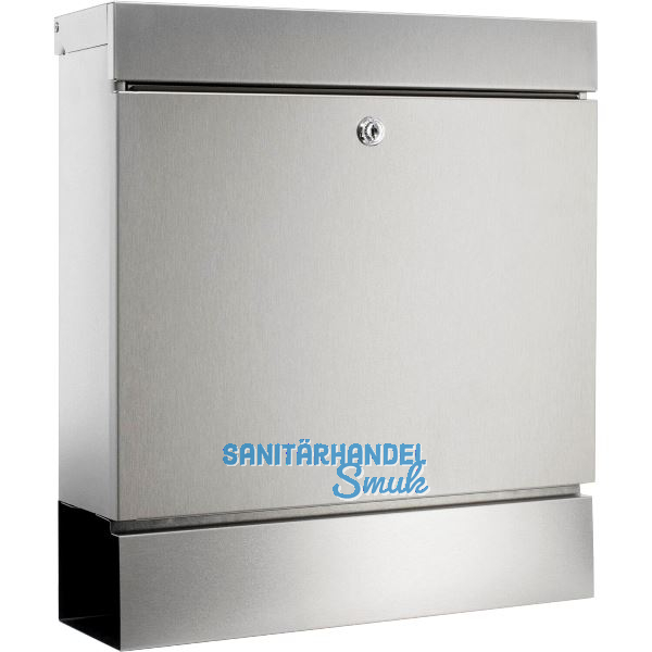 BURG Briefkasten SEATTLE mit Zeitungsbox, Edelstahl rostfrei