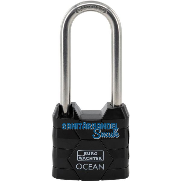 BURG-W�CHTER Vorhangschloss 490 Ocean hoher B�gel, verschiedensperrend, 40 mm