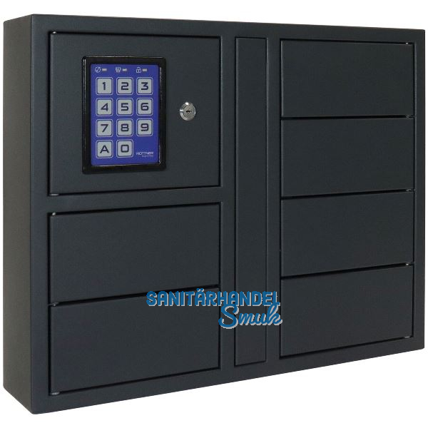 ROTTNER Schl�sselsafe Key Depot 6, 460 x 570 x 118 mm, Stahl anthrazit
