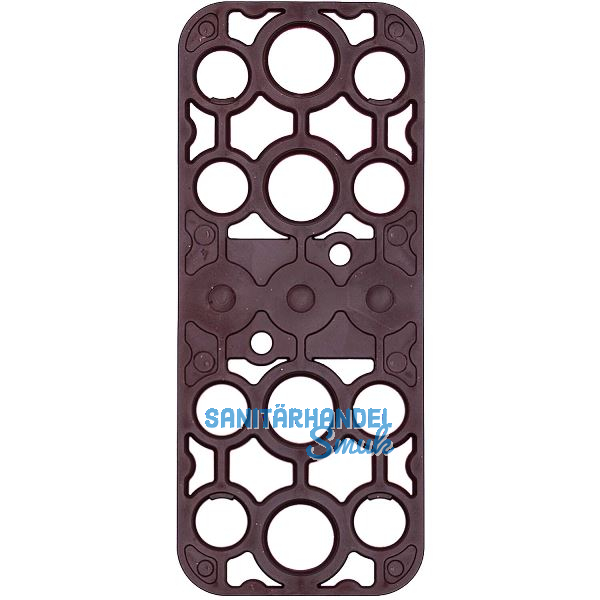 GV Unterlegplatte, 120 x 50 x 2 mm, Kunststoff, rot