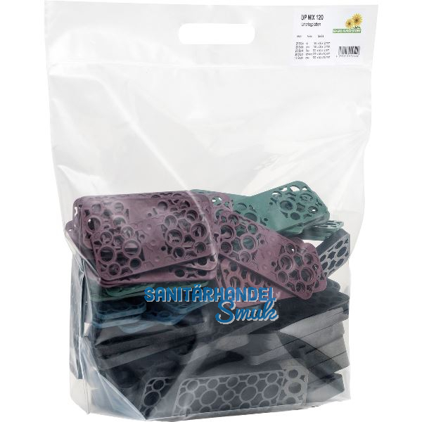 GV Beutel Unterlegplatte 120x50mm, 110 Stk. sortiert