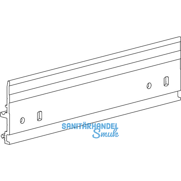 TERNO Diva Fluid Laufschiene 2570 f�r Wandseite L=2000 mm silber