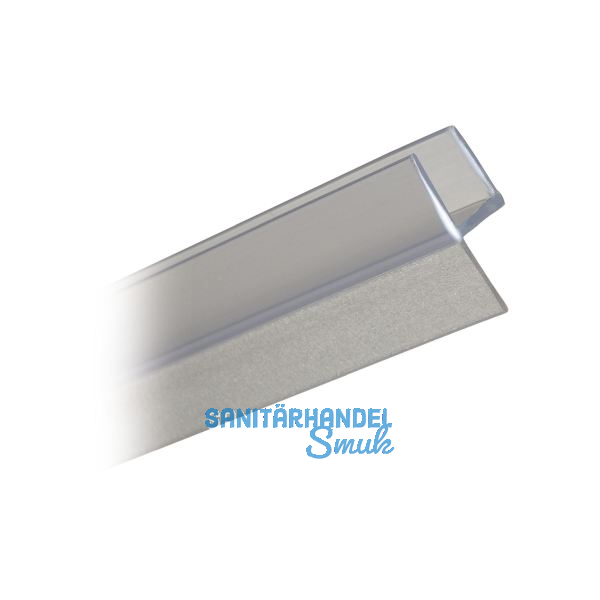 Dichtprofil, hart - weich f�r 6 und 8 mm, 2010 mm, transparent (69120)