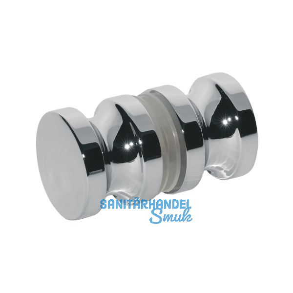 Duscht�rknopf DTKL 10, beidseitig, 32 mm, Messing verchromt poliert