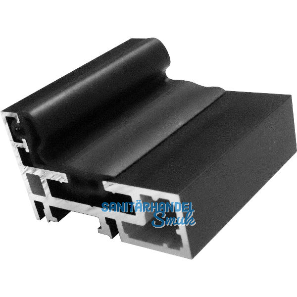 Zargenprofil AL-Basis-D schwarz matt eloxiert