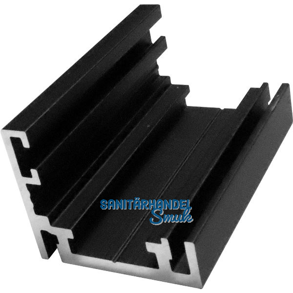 Basisprofil 41AL-Frame-D schwarz matt eloxiert