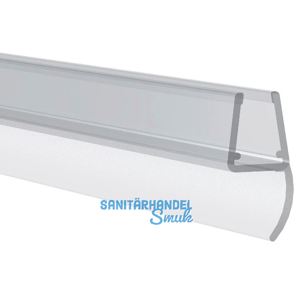 REHAU Mitteldichtprofil mit Lippe, f�r 6 - 8 mm, 2500 mm, Kunststoff transparent