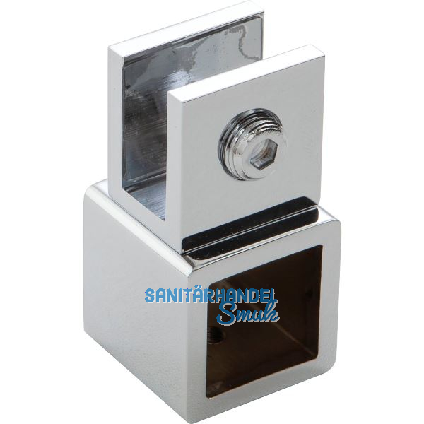 Glashalter SBA eckig, geschlossen , verstellbar