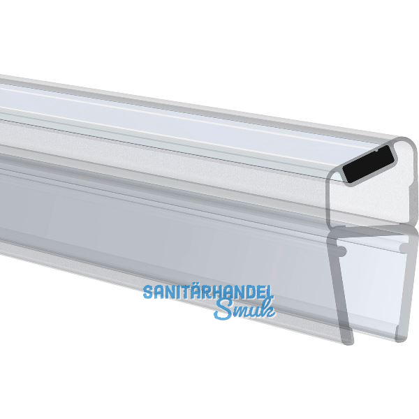 REHAU Magnetprofil 135� f�r 6 - 8 mm, 2500 mm, Kunststoff transparent