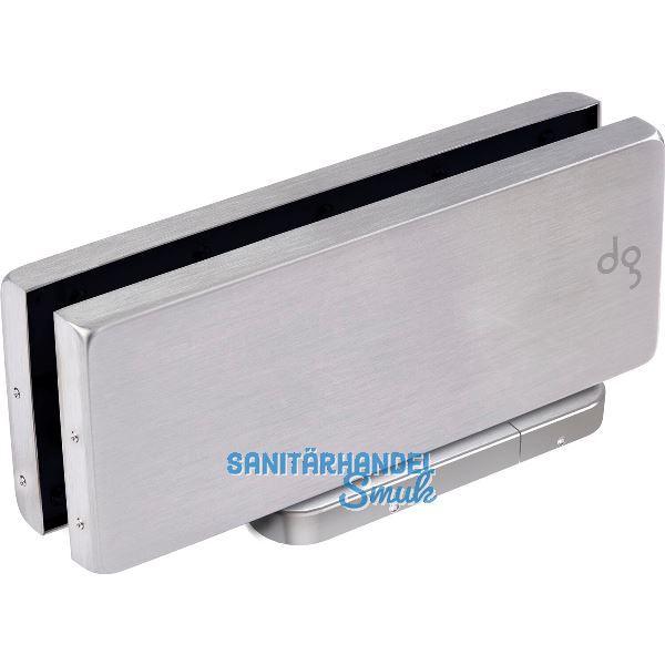 DORMA-Glas Unterer Eckbeschlag Universal MotionNG33,Feststellung,silber eloxiert