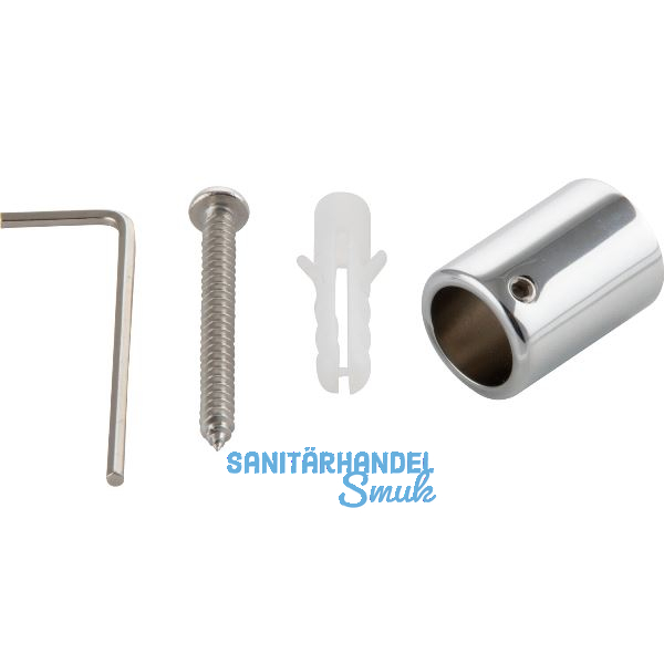 Wandhalter f�r Stabilisationsstange SBA, 90�, Messing verchromt poliert
